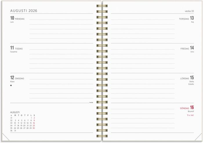 Kalender Senator A5 Story Blomma 2026-2027