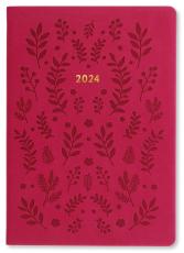 Kalender Woodland A5 Rosa 2024 