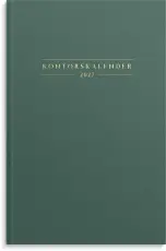 Kontorskalender 2027 gr&ouml;n