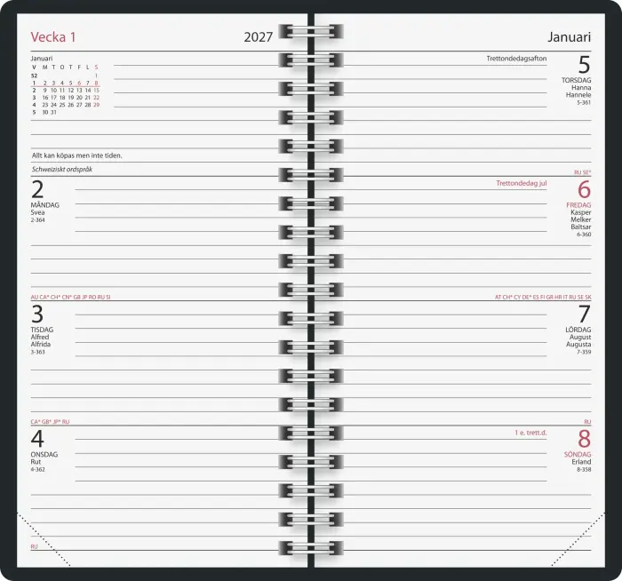Fickkalender Classic 2027