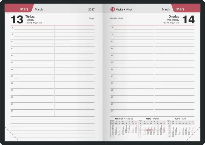 Timkalender 2027