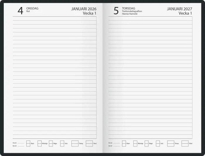 Kalender Årsdagbok 2027