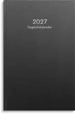 Dagbokskalender svart 2027
