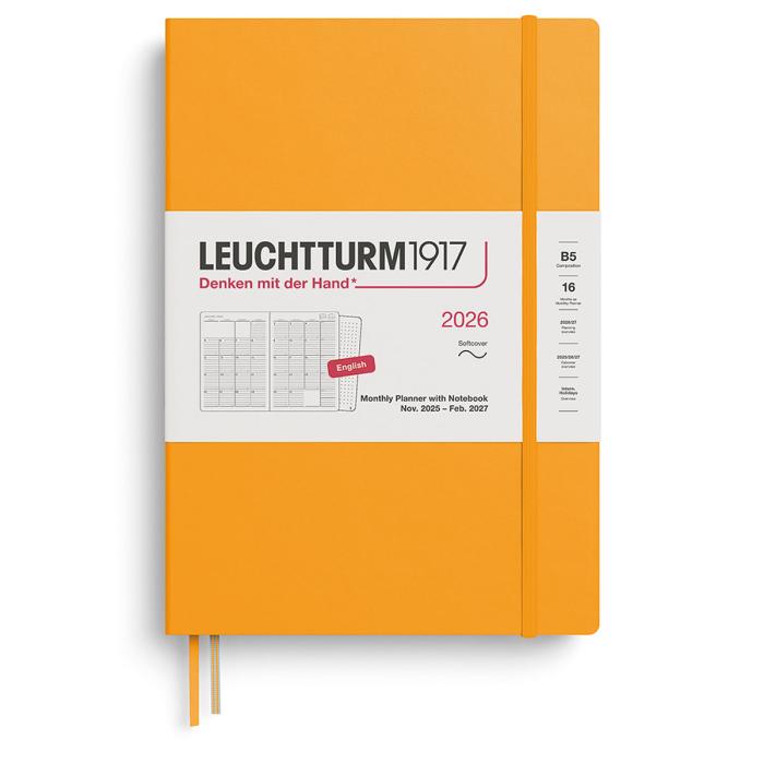 Kalender Leuchtturm1917 B5 Soft Månad/Uppslag 16m Rising Sun 2026