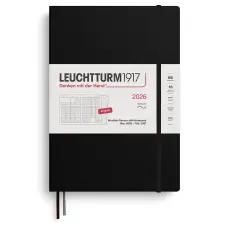 Leuchtturm1917 B5 Soft Månad/Uppslag 16m Black 2026