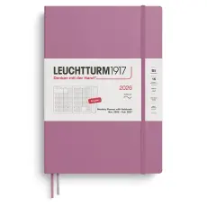 Leuchtturm1917 B5 Soft Månad/Uppslag 16m Dusty Rose 2026