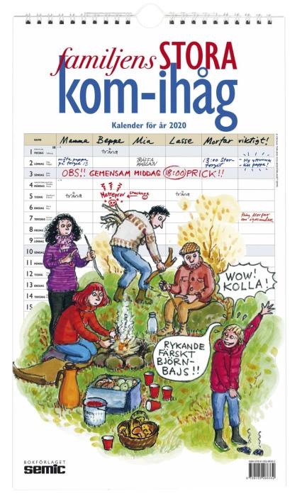 Semic Familjens stora kom-ihåg 2020 - Kalenderkungen.se