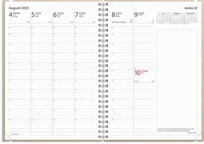 Kalender Business Story blå 2025