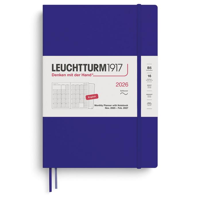 Kalender Leuchtturm1917 B5 Soft Månad/Uppslag 16m Ink 2026
