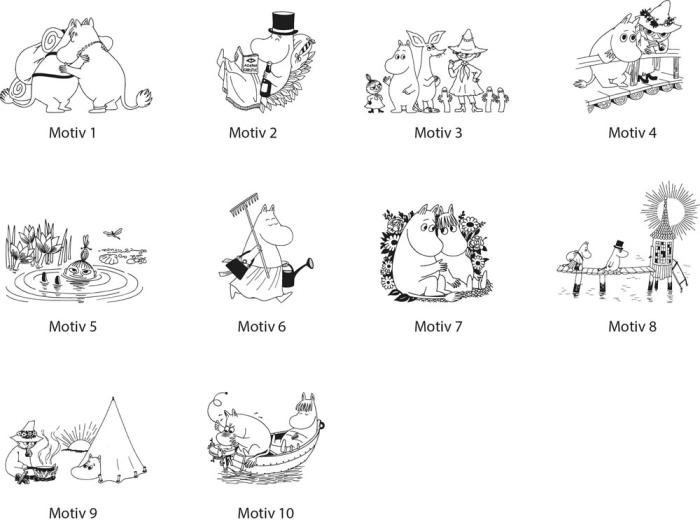Nyckelring Läder - Moomin