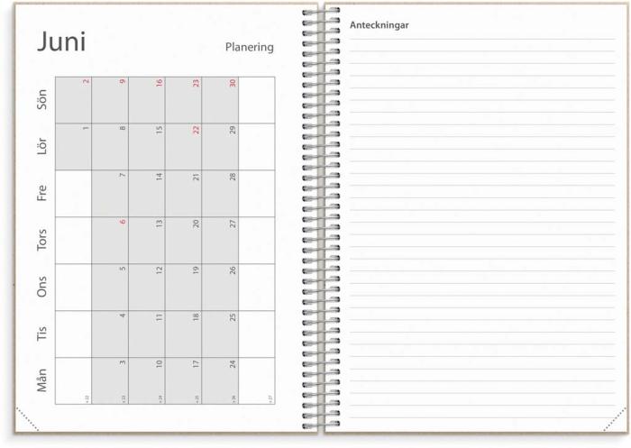 Lärarkalender horisontell 2023-2024