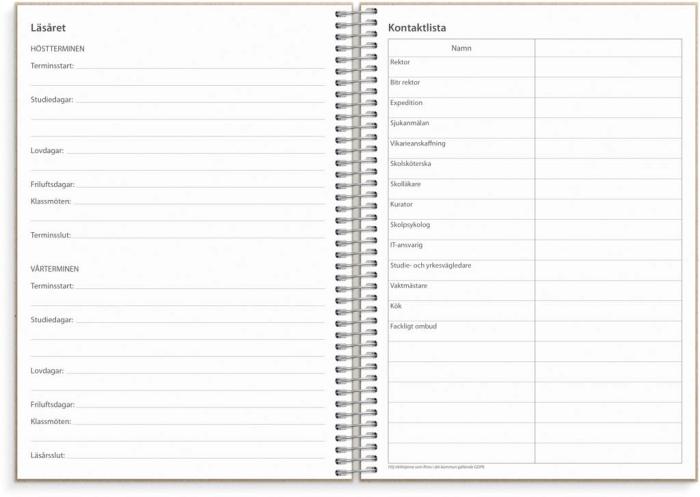 Lärarkalender horisontell 2023-2024