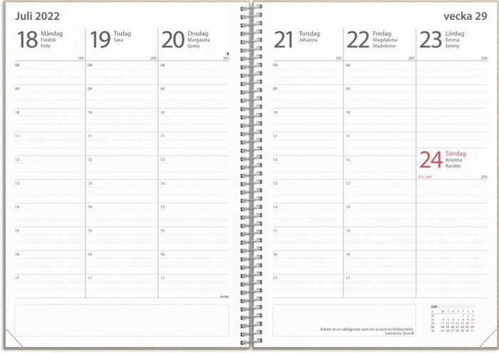 Kalender 22/23 Study A5 Gobi grön