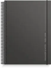 Kalender Organizer & Notes 2025-2026 Svart