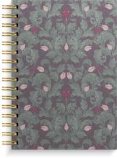 Notebook A5 Burgundy flowers