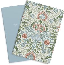 Notebook Blue & Flower 2-pack