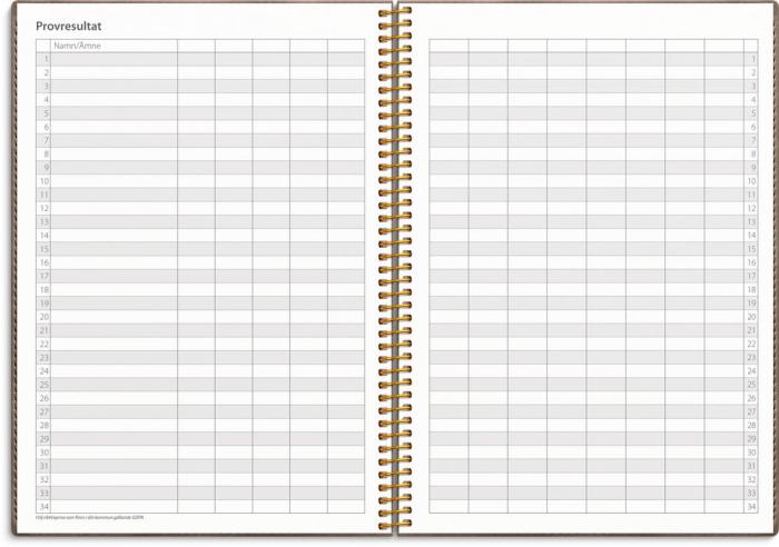 Kalender Study A5 Twist blå 2025-2026
