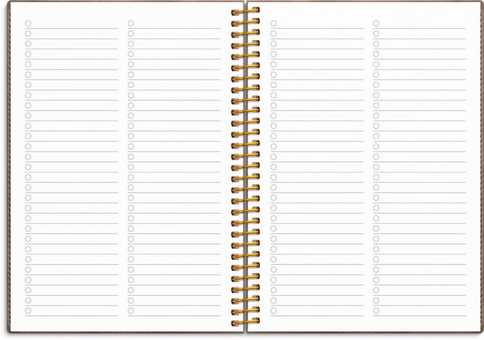 Kalender Senator A6 Twist Mocca 2025-2026