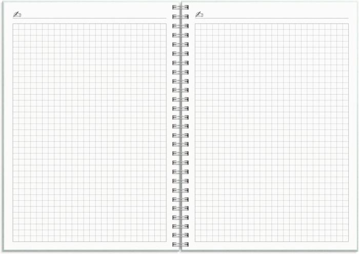 Kalender Study A5 Textile grön 2025-2026