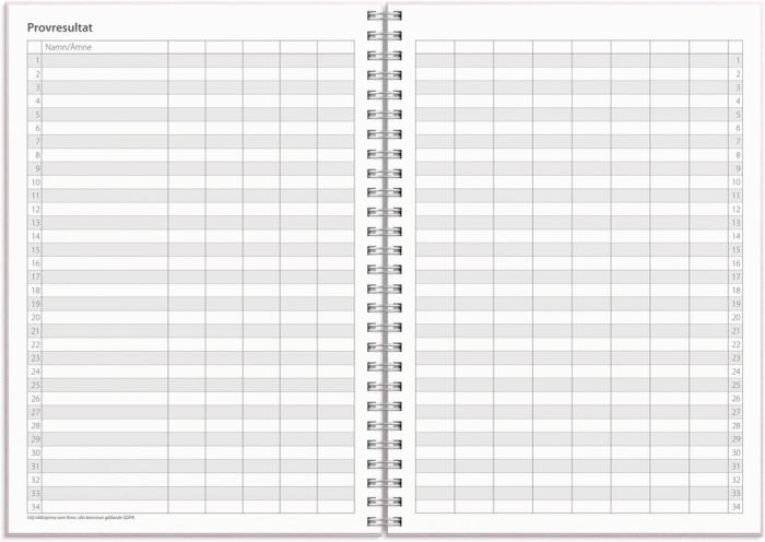 Kalender Study A5 Textile rosa 2025-2026