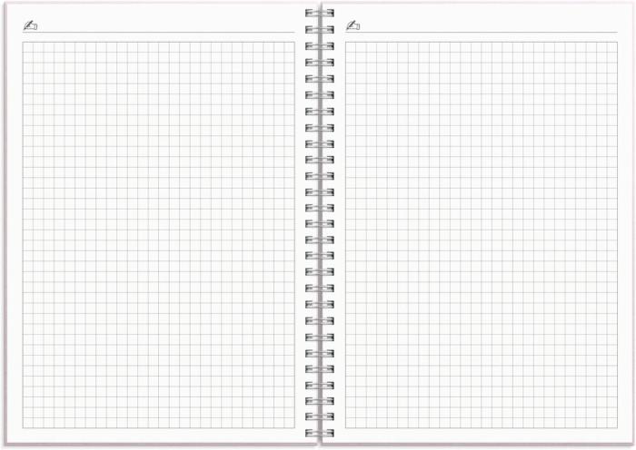 Kalender Study A5 Textile rosa 2025-2026