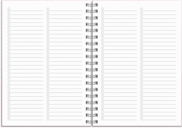 Kalender Senator A6 Textile rosa 2025-2026