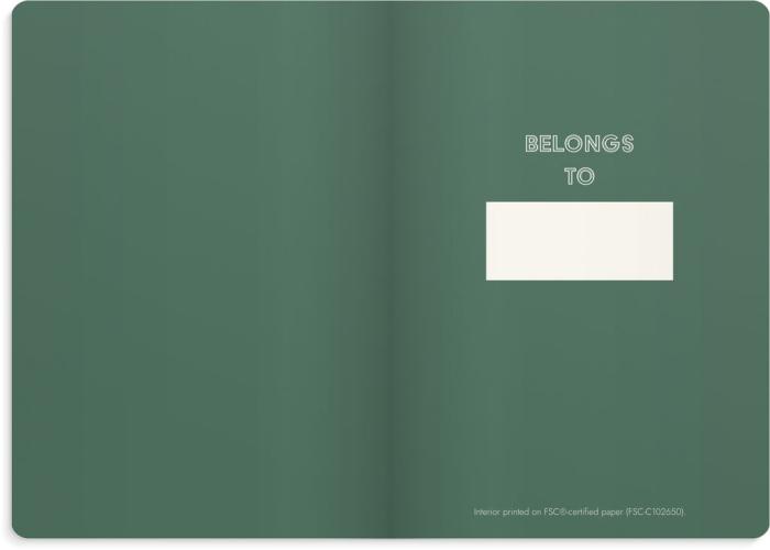 Notebook Deluxe A5 dark green 