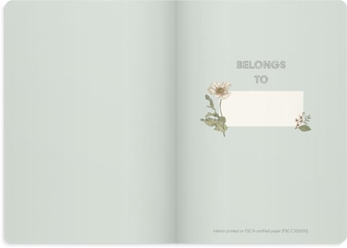 Notebook Deluxe A5 Blue Flower