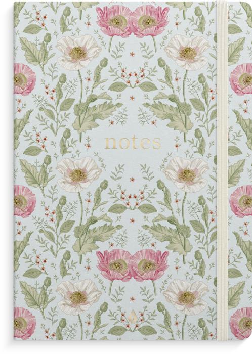 Notebook Deluxe A5 Blue Flower
