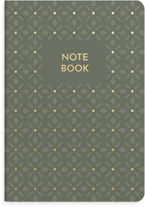 Notebook Green & Pattern 2-pack 