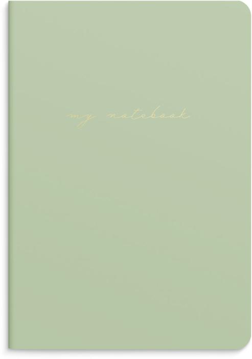 Notebook Green & Pattern 2-pack 