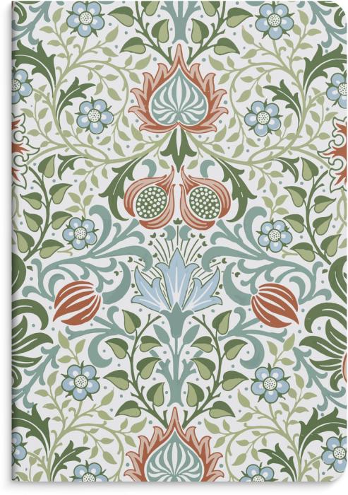 Notebook Blue & Flower 2-pack 