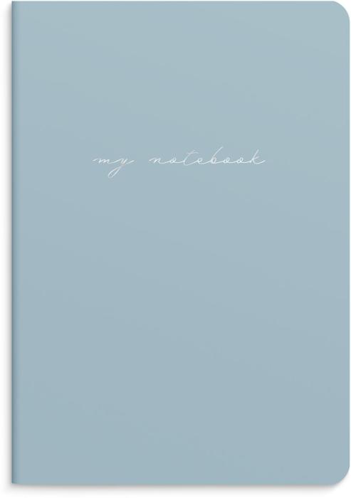 Notebook Blue & Flower 2-pack 