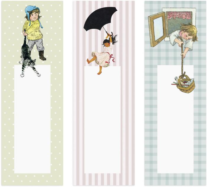 Bokmärke 3-pack Astrid Lindgren
