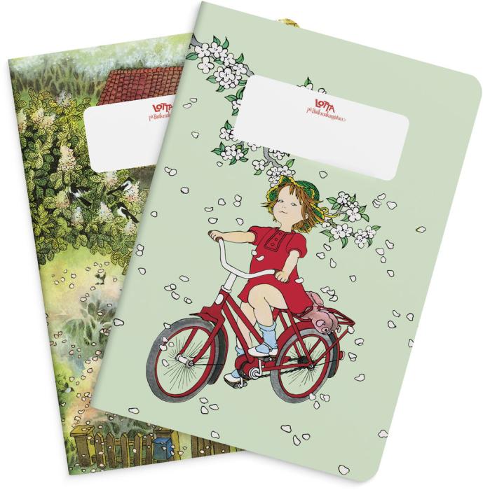 Anteckningsbok Lotta 2-pack Astrid Lindgren & Ilon Wikland