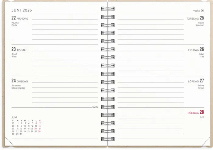 Kalender Senator A6 Story Rand 2025-2026 