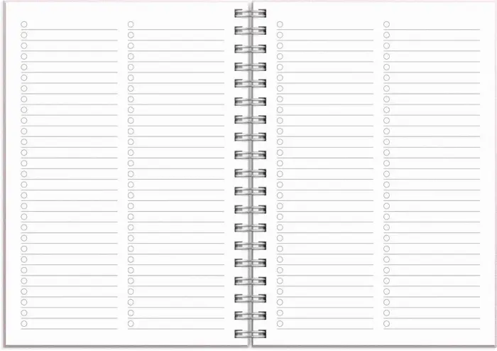 Kalender Senator A6 Textile rosa 2025-2026