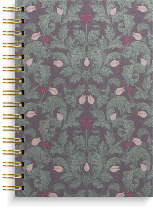 Notebook A5 Burgundy flowers