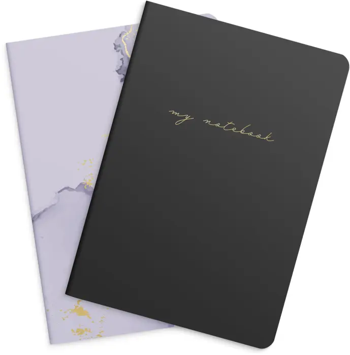 Notebook Lilac & Black 2-pack 