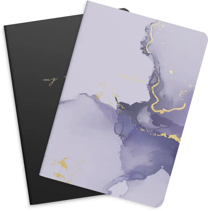 Notebook Lilac & Black 2-pack 
