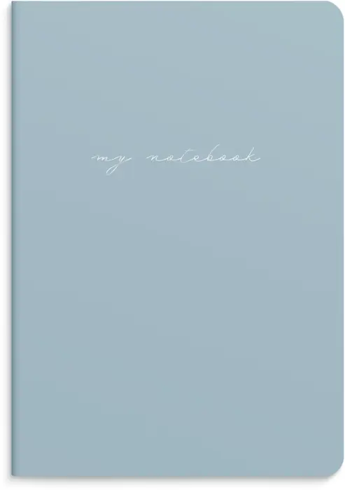 Notebook Blue & Flower 2-pack 