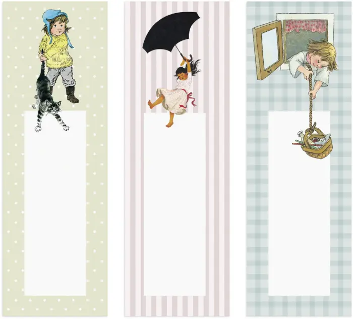 Bokmärke 3-pack Astrid Lindgren