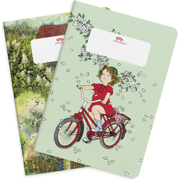 Anteckningsbok Lotta 2-pack Astrid Lindgren & Ilon Wikland