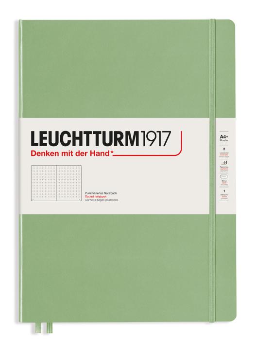 Leuchtturm Notebook A4 Slim hard Sage dotted
