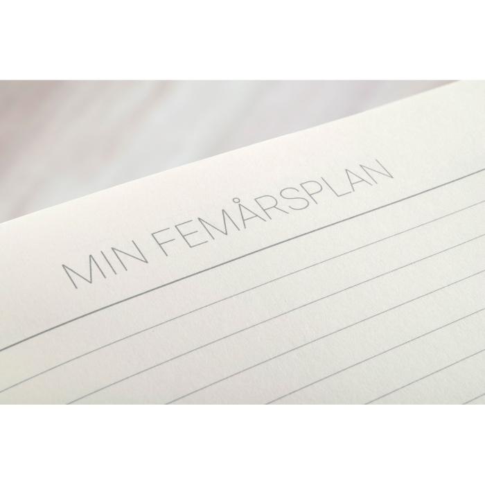 5-årsdagbok Rough Linen