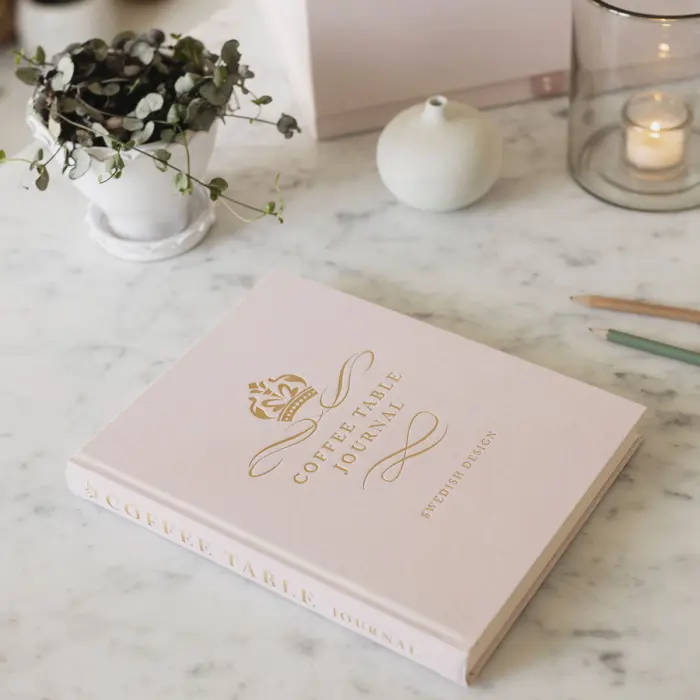 Coffe Table Journal Royal Dusty Rose