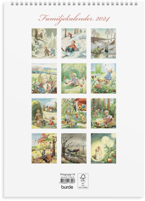 Familjekalender Kerstin Frykstrand 2024