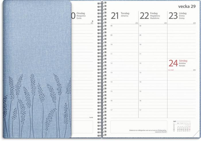 Kalender 22/23 Study A5 Twist blå