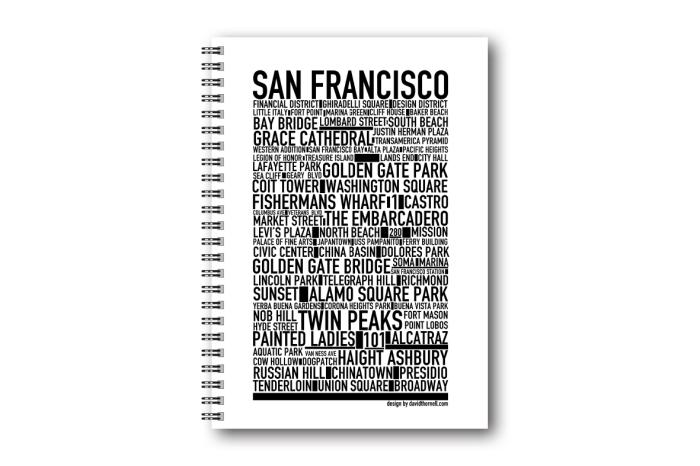 Anteckningsbok San Francisco 