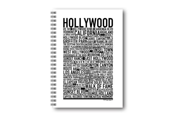 Anteckningsbok Hollywood